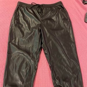 A New Day (Target) faux leather joggers